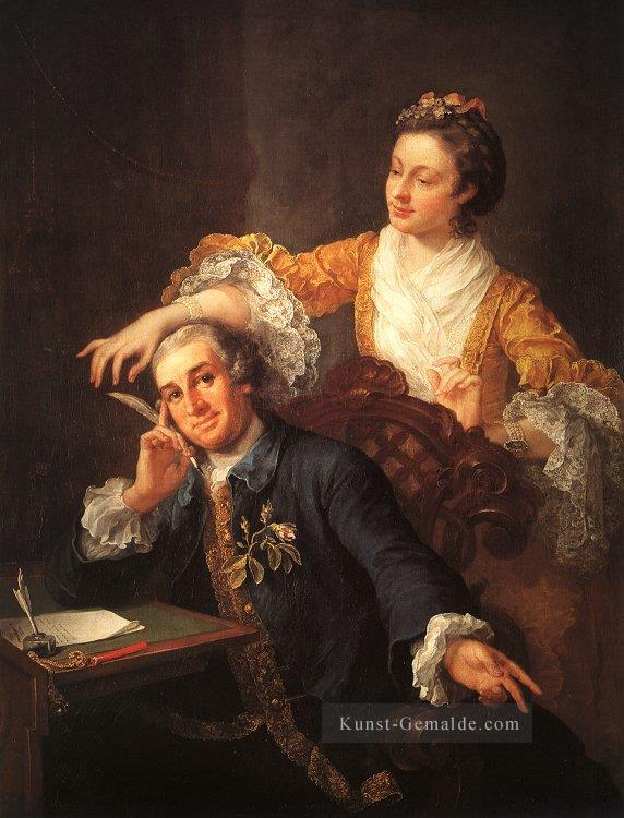 David Garrick und seine Frau William Hogarth Ölgemälde